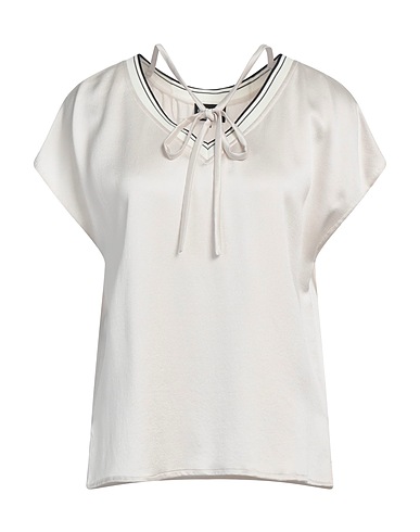 GIORGIO ARMANI Top Off white 100% Seta, Poliestere, Poliammide, Elastan