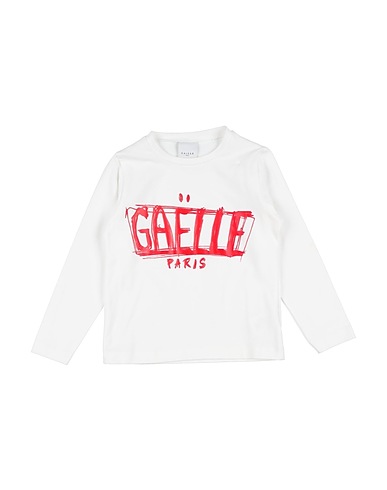 GAëLLE Paris T-shirt Cream 93% Cotton, 7% Elastane