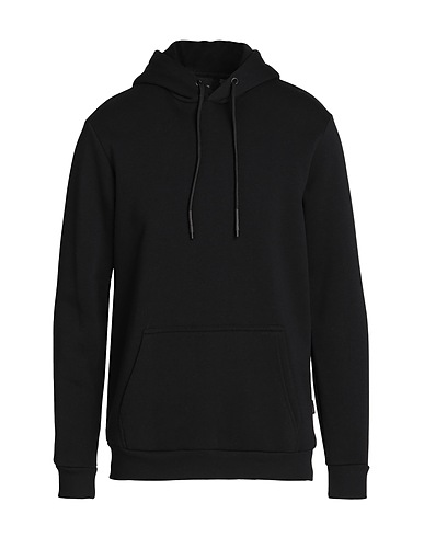 ONLY & SONS Hooded sweatshirt Black 57% Cotton, 43% Polyester