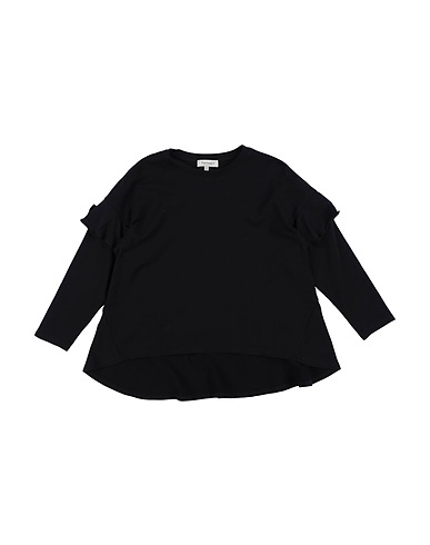 TWINSET Sweatshirt Black 95% Cotton, 5% Elastane, Polyester
