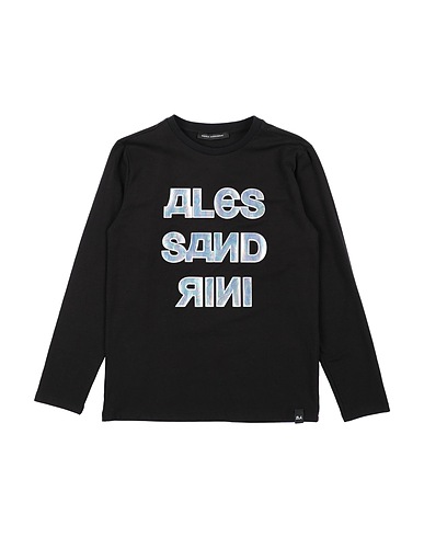 DANIELE ALESSANDRINI T-shirt Nero 95% Cotone, 5% Elastan
