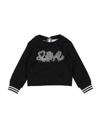 FUN & FUN Sweatshirt Black 68% Viscose, 27% Polyamide, 5% Elastane