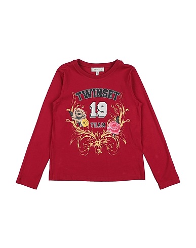 TWINSET T-Shirt Rot 100% Baumwolle, Polyester, Elastan