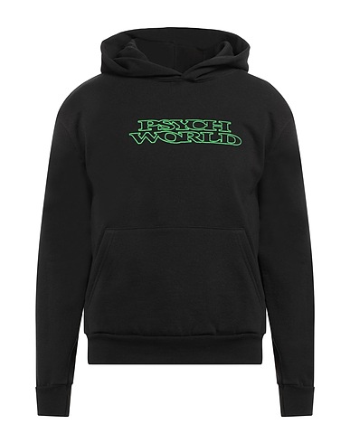 PSYCH WORLD Felpa Nero 100% Cotone