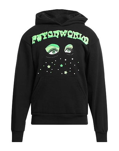 PSYCH WORLD Hooded sweatshirt Black 100% Cotton