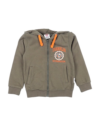 FRANKLIN & MARSHALL Hooded sweatshirt Military green 100% Cotton