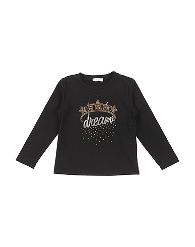 MEILISA BAI T-shirt Black 94% Cotton, 6% Elastane