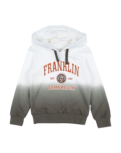 FRANKLIN & MARSHALL Hooded track jacket  White 100% Cotton