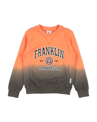 FRANKLIN & MARSHALL Sweatshirt Orange 100% Cotton