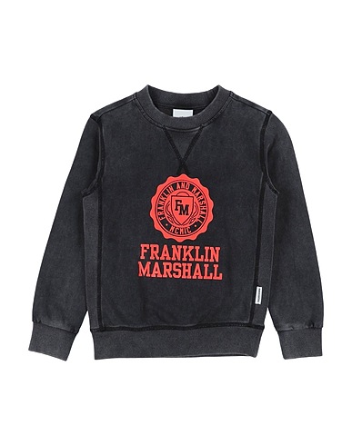 FRANKLIN & MARSHALL Felpa Antracite 100% Cotone