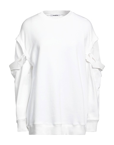VIVETTA Sweatshirt White 100% Cotton, Elastane