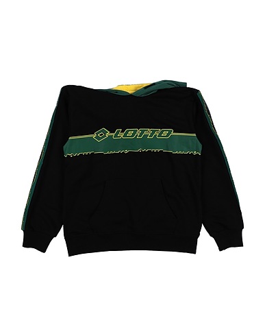 LOTTO Sweatshirt Black 80% Cotton, 20% Polyester