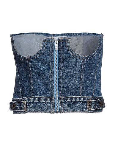 FAITH CONNEXION x KRIBA Top Blu 100% Cotone