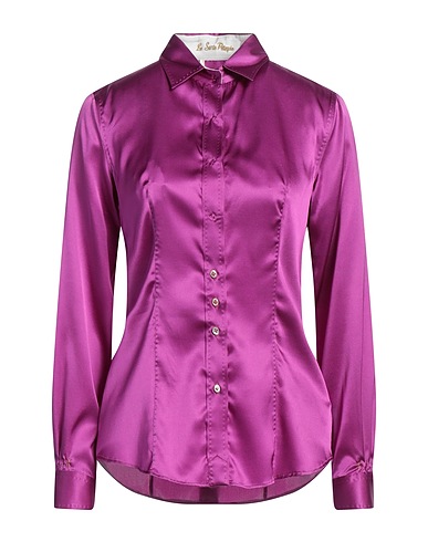 LE SARTE PETTEGOLE Solid color shirts & blouses Mauve 93% Silk, 7% Elastane