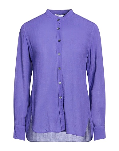 CALIBAN Solid colour shirts & blouses Purple 85% Viscose, 15% Wool