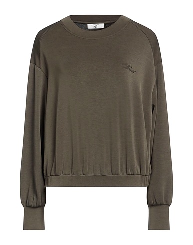 TWINSET Sweatshirt Military green 48% Modal, 44% Polyester, 8% Elastane