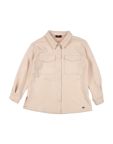 FUN & FUN Solid colour shirts & blouses Beige 83% Polyester, 11% Nylon, 6% Elastane