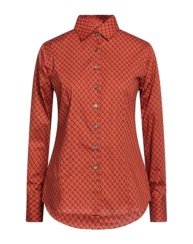 CALIBAN Hemden und Blusen mit Muster Braun 92% Polyester, 8% Elastan