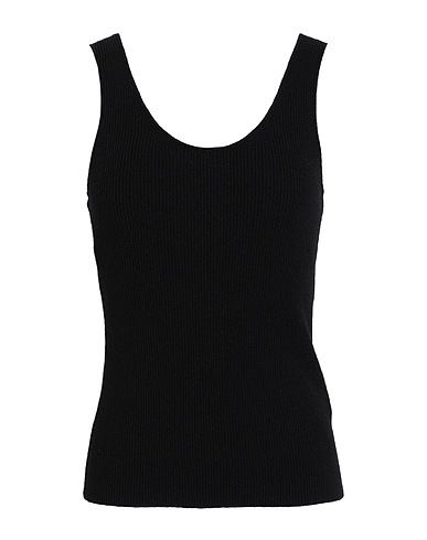 & OTHER STORIES Tank top Black 38% Viscose, 33% Silk, 29% Polyamide