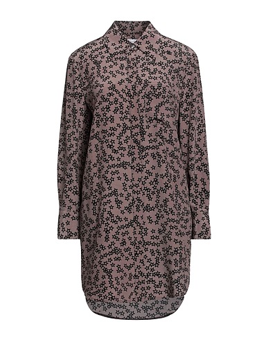 EQUIPMENT Patterned shirts & blouses Light brown 100% Silk