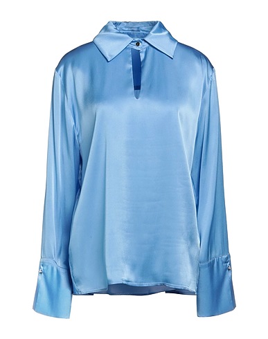 FEDERICA TOSI Top Sky blue 75% Acetate, 25% Silk