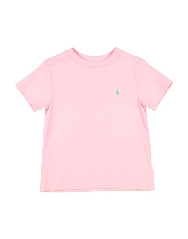 POLO RALPH LAUREN T-shirt Cotton Jersey Crewneck Tee
 Light pink 100% Cotton