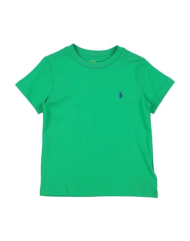 POLO RALPH LAUREN T-shirt Cotton Jersey Crewneck Tee
 Verde smeraldo 100% Cotone