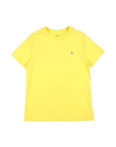 POLO RALPH LAUREN T-shirt Cotton Jersey Crewneck Tee
 Yellow 100% Cotton