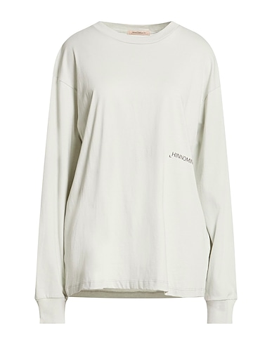HINNOMINATE Basic T-shirt Light grey 100% Cotton