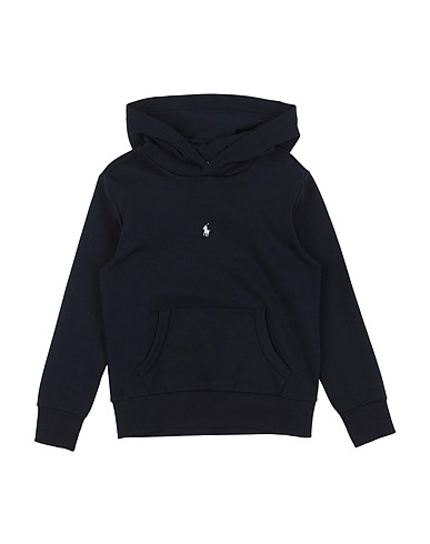 POLO RALPH LAUREN Hooded track jacket  Double-Knit Hoodie
 Midnight blue 75% Cotton, 25% Polyester