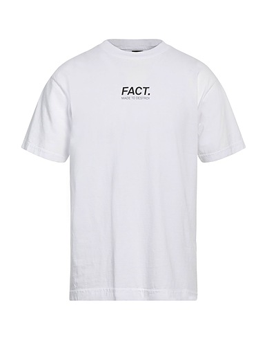 FACT. T-shirt White 100% Cotton