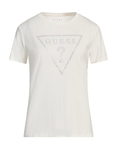GUESS T-shirt Off white 100% Cotton