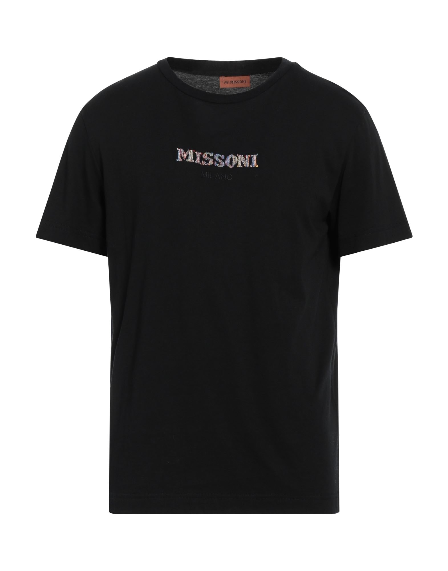 【関税込み】Missoni ブラック グラフィック スウェットシャツ MISSONI | Midnight blue Men's T-shirt | YOOX