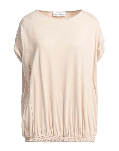 SKILLS & GENES T-shirt Beige 100% Cotton
