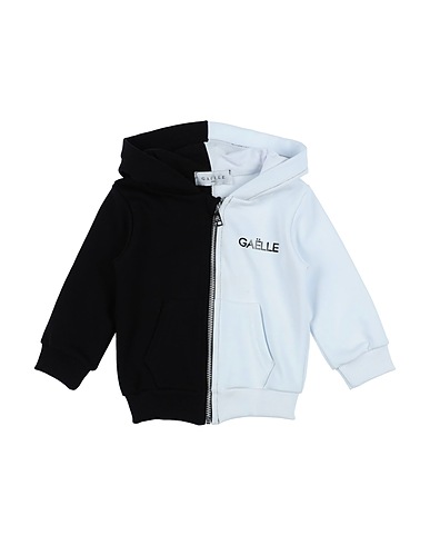 GAëLLE Paris Hooded track jacket  Black 90% Cotton, 10% Lurex®