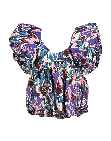 KIKA VARGAS Top Purple 97% Cotton, 3% Elastane
