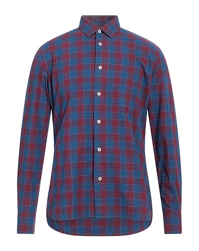 MR MASSIMO REBECCHI Camicia a quadri Blu navy 100% Cotone