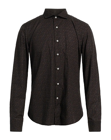 HERMAN & SONS Patterned shirt Midnight blue 100% Cotton