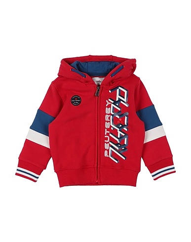 PEUTEREY Hooded sweatshirt Red 93% Cotton, 7% Elastane