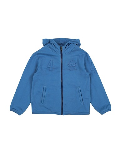 LA MARTINA Sweatshirt Slate blue 100% Cotton, Elastane