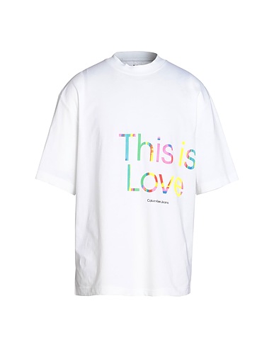 CALVIN KLEIN JEANS T-shirt White 100% Cotton