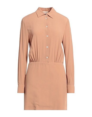 SEMICOUTURE Robe chemise Rose poudré 65% Acétate, 35% Soie