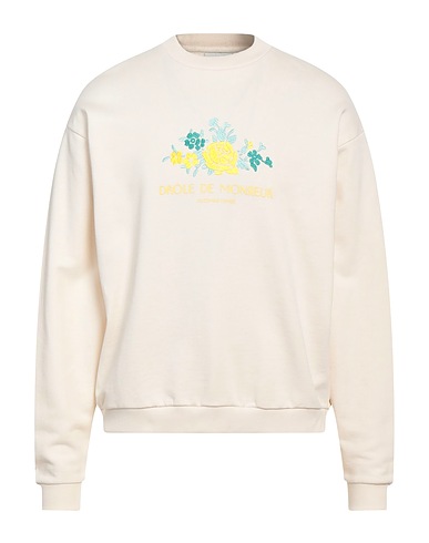 DRÔLE DE MONSIEUR Sweatshirt Cream 100% Cotton