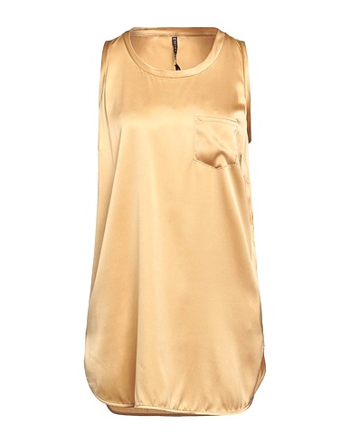 MANILA GRACE Top Sand 92% Silk, 8% Elastane