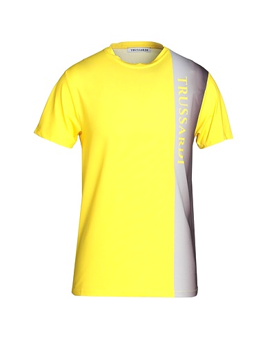 TRUSSARDI T-shirt Yellow 90% Polyamide, 10% Elastane