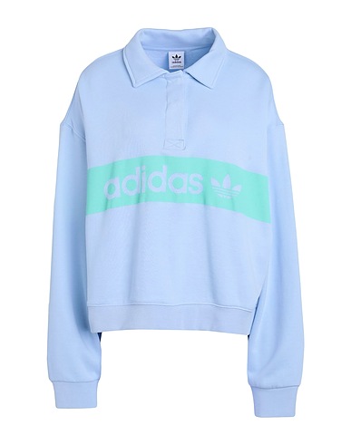 ADIDAS ORIGINALS Sweatshirt Loose Collar Sweatshirt
 Light blue 100% Cotton