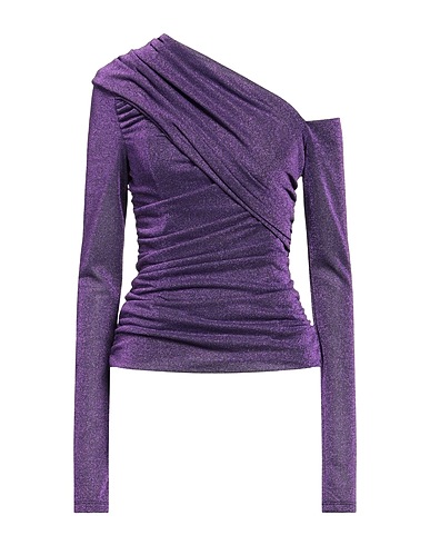 MSGM T-shirt Viola 71% Poliammide, 29% Altre Fibre