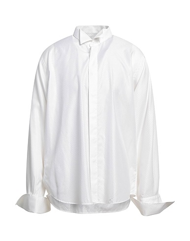 INGRAM Camisa lisa Blanco 60% Algodón, 40% Viscosa