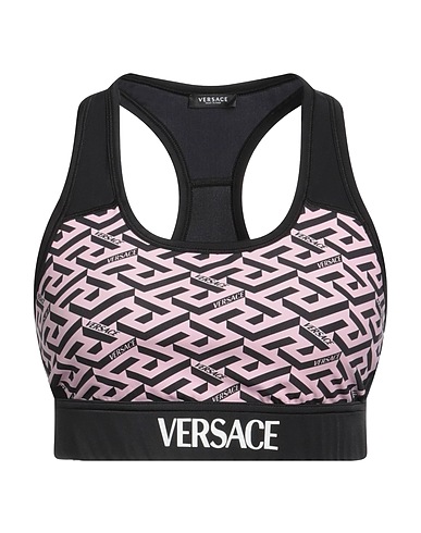 VERSACE Top Black 84% Polyamide, 16% Elastane