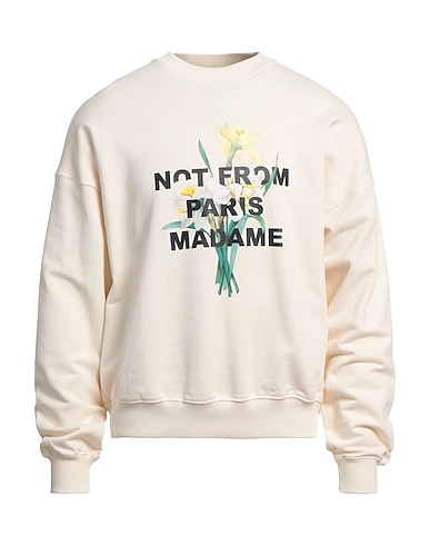 DRÔLE DE MONSIEUR Sweatshirt Cream 100% Cotton